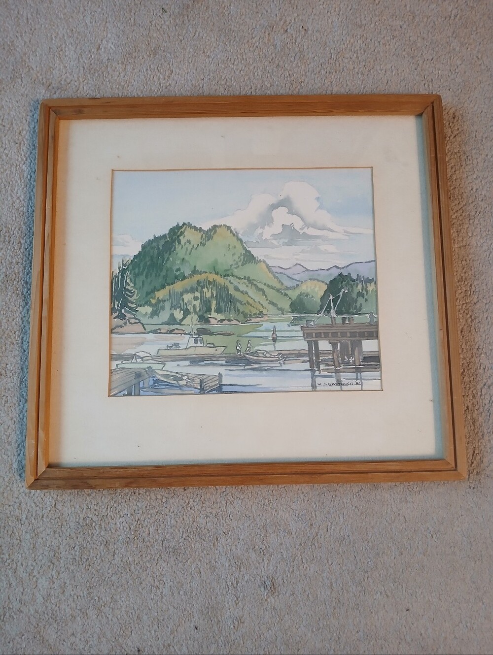 Vintage Signed Jack Eastaugh Painting